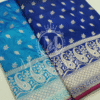 Banarasi Silk Saree with Silver Zari Weaving