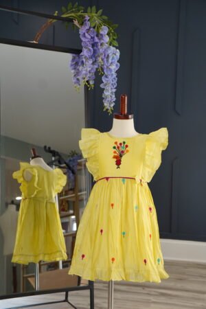 Chanderi Frocks for kids