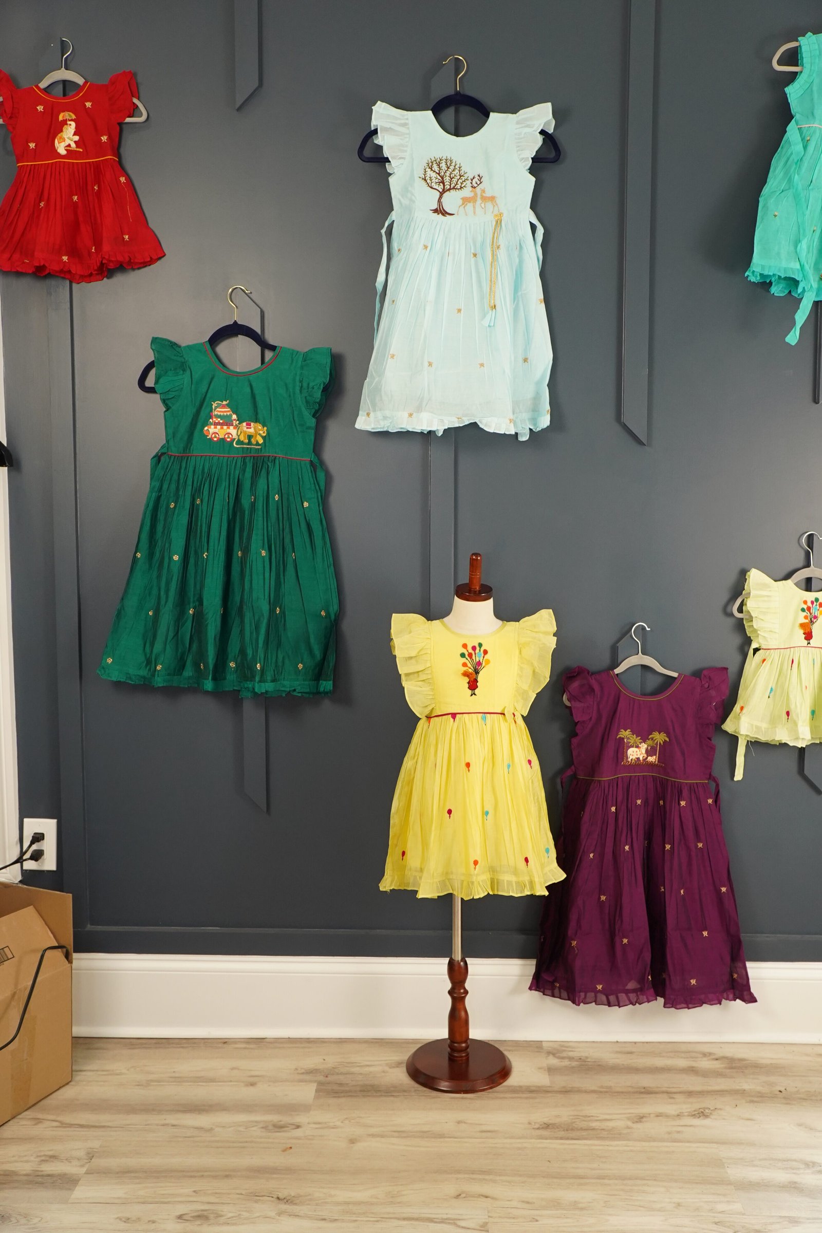 Chanderi Frocks for kids