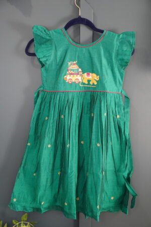 Chanderi Frocks for kids