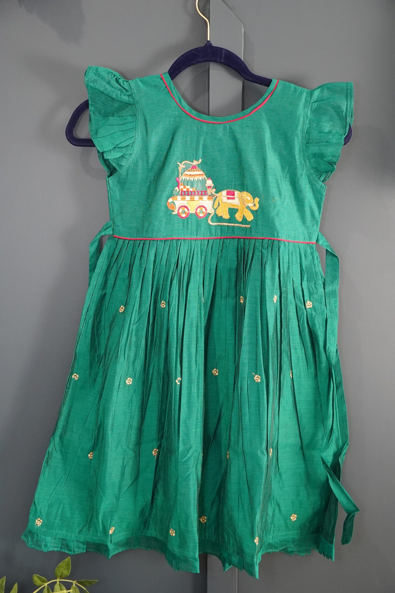 Chanderi Frocks for kids
