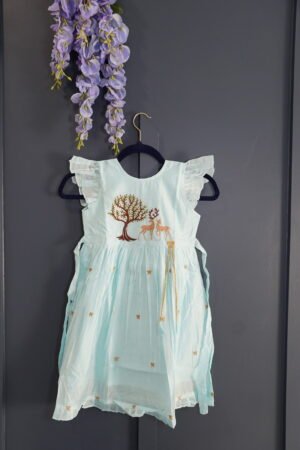 Chanderi Frocks for kids