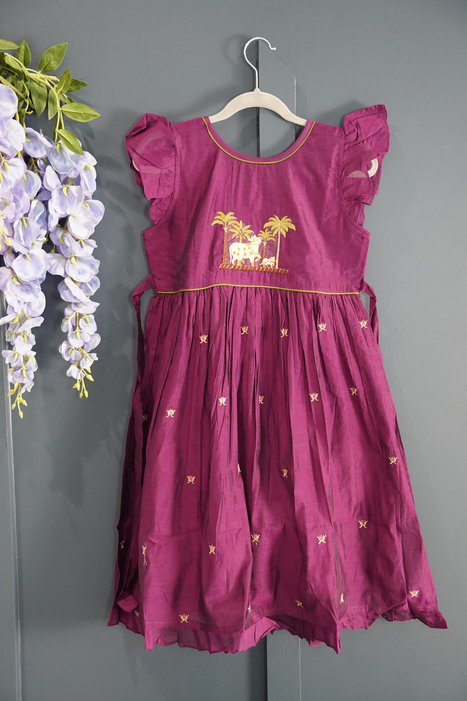 Chanderi Frocks for kids