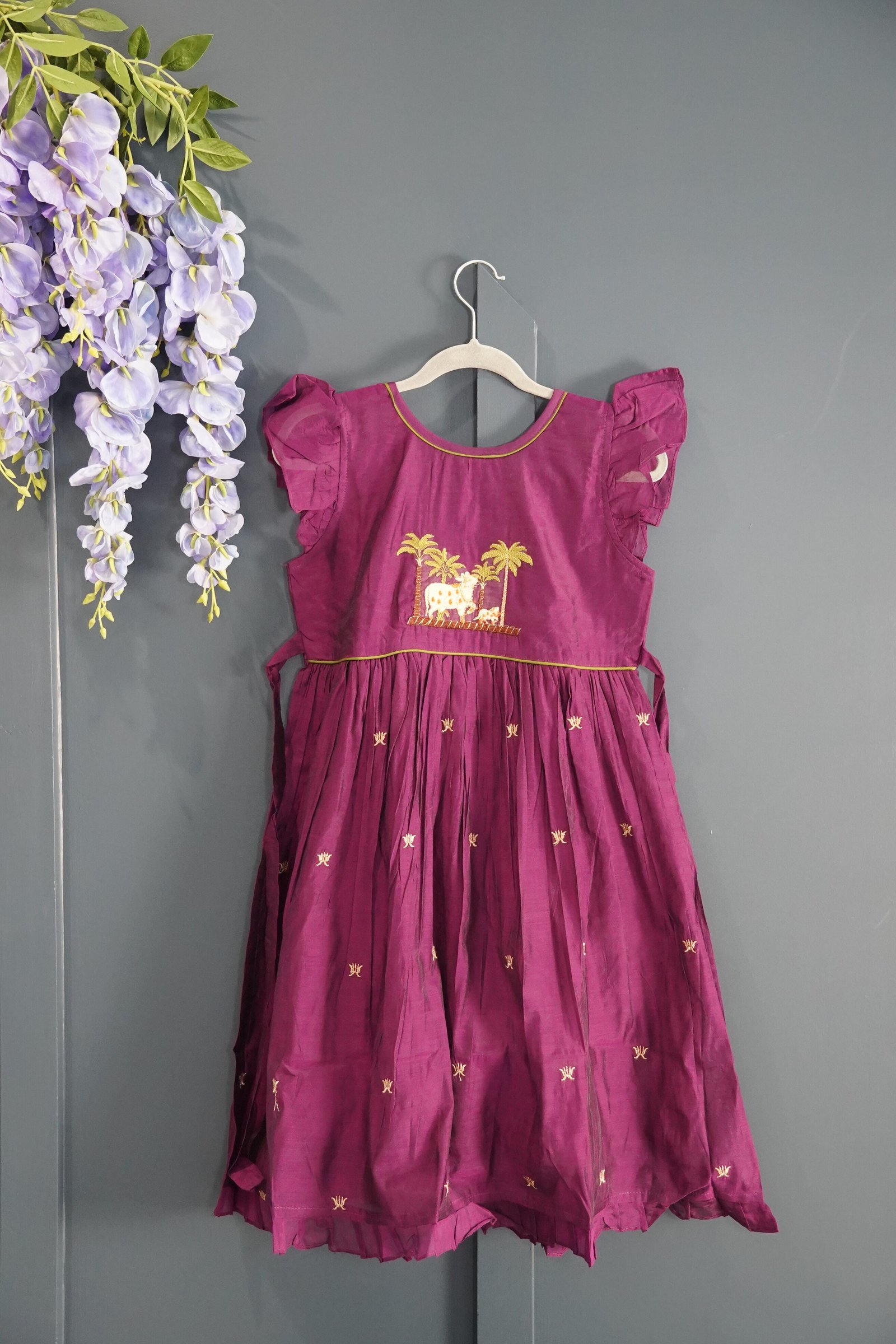 Chanderi Frocks for kids