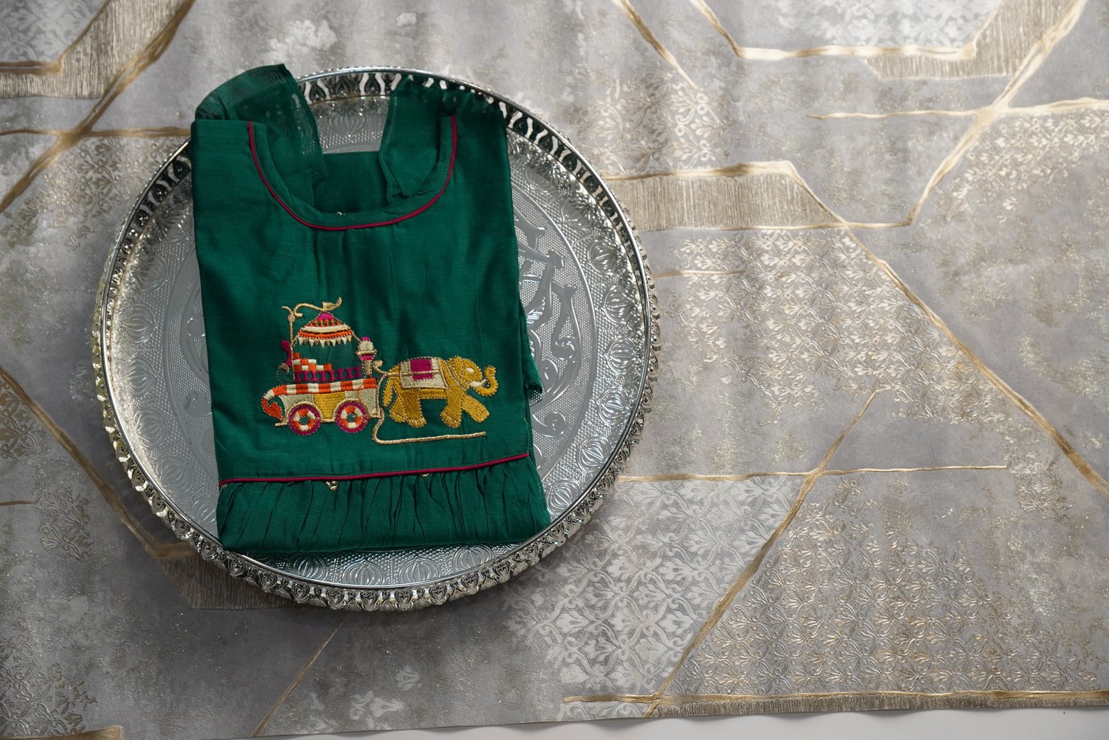 Chanderi Frocks for kids